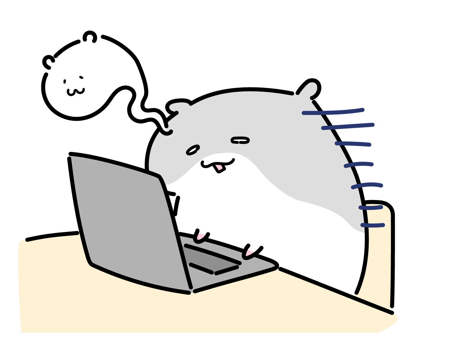 悩んでいるアイコン